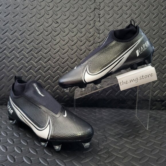 Nike Vapor Edge Pro 360 Black Detachable Cleats  CZ5574-001 Men's Sz 12 NWOB - Picture 1 of 7